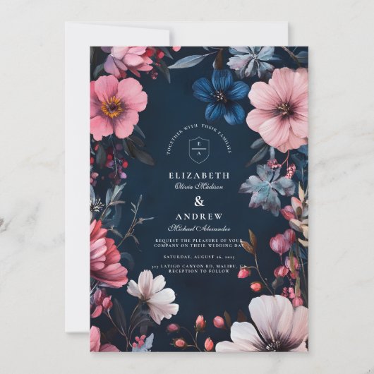  Gothic bruiloft esthetisch Kaart (Voorkant)