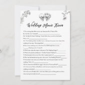 Gothic bruiloft film Trivia Vrijgezellenfeest spel Kaart (Voorkant)