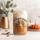 Gothic bruiloft gepersonaliseerde bruidsmeisjes to blikvorm glas