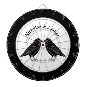 Gothic bruiloft kussen Ravens aangepaste namen Dartbord