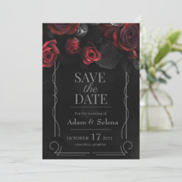 gothic bruiloft Save the date uitnodiging