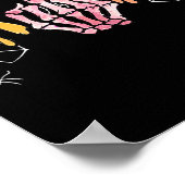 Gothic bruiloft Spooky Halloween skelet bruid Jus Poster (Hoek)