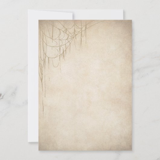 Gothic  bruin Adult Sweet Halloween Party Kaart (Achterkant)