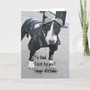 Gothic Bulldog Dad Uw De Beste Verjaardag Kaart