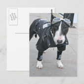Gothic Bulldog Post Card Briefkaart (Voorkant / Achterkant)