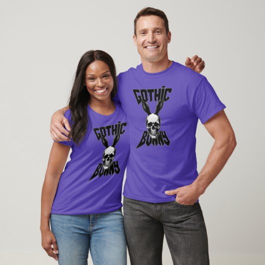 Gothic Bunny – Dark Easter Art - camiseta T-shirt (Unisex)