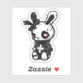 Gothic Bunny Kawaii Konijn E-Meisje Schattigee Got Sticker (Vel)