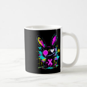 Gothic Bunny Kawaii Konijn Schattige Gothic Outfit Koffiemok