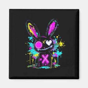 Gothic Bunny Kawaii Konijn Schattige Gothic Outfit Magneet