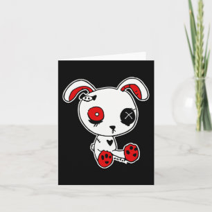 Gothic Bunny Lazy Halloween Kostuum Scary Gothic Kaart