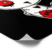 Gothic Bunny Lazy Halloween Kostuum Scary Gothic Poster (Hoek)