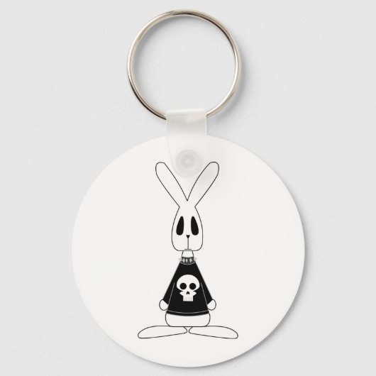 Gothic Bunny Lucien Sleutelhanger (Voorkant)