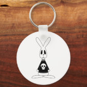 Gothic Bunny Lucien Sleutelhanger (Voorkant)