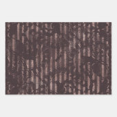 Gothic Burgundy Lace Wrapping Paper Sheets (Voorkant 2)