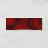 gothic business card mini visitekaartje (Achterkant)