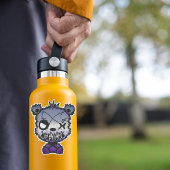 Gothic Butch Lesbische Pride Vlag Gekleurd Beer Sticker