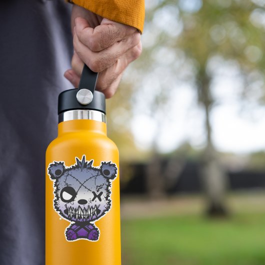 Gothic Butch Lesbische Pride Vlag Gekleurd Beer Sticker