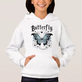 Gothic Butterfly Graphic trendy meisje Hoodie