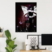 Gothic Butterfly Poster (Thuiskantoor)
