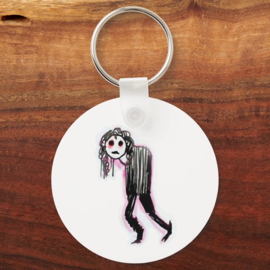 Gothic Button Sleutelhanger (Voorkant)