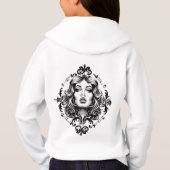 Gothic Cameo Portret Hoodie (Achterkant)