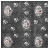 Gothic Cameo Roos Victoriaans Style Fabric Stof (Swatch)