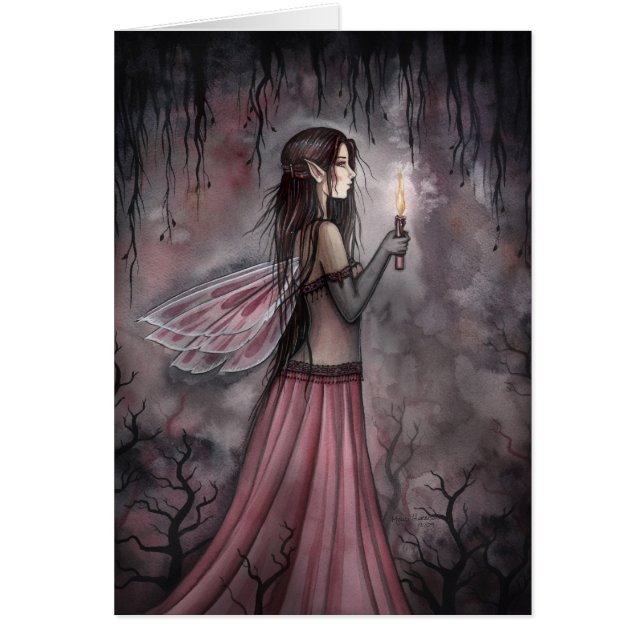 Gothic Candle Fairy Kaart beroemd gemaakt door Mol (Voorkant)