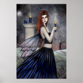 Gothic Candle Fairy Poster van Molly Harrison (Voorkant)