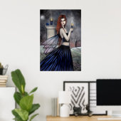 Gothic Candle Fairy Poster van Molly Harrison (Thuiskantoor)