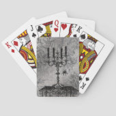 Gothic Candlestick met Spider, Halloween Speelkaarten (Achterkant)