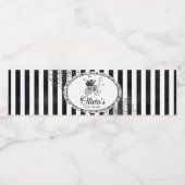 Gothic Carriage Halloween Baby shower Waterfles Etiket (Enkel label)