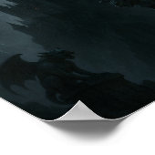 Gothic Castle and Gargoyles Poster (Hoek)