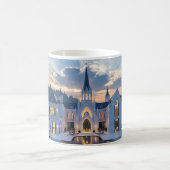 Gothic Castle at Dusk – Luxury Nature Mug Design Koffiemok (Center)