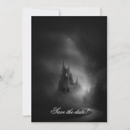 Gothic Castle Wedding Invitation Save The Date