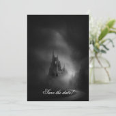 Gothic Castle Wedding Invitation Save The Date (Staand voorkant)