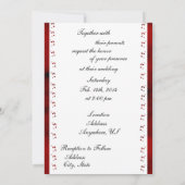 Gothic Cat Bride & Groom Wedding Invitations Kaart (Achterkant)