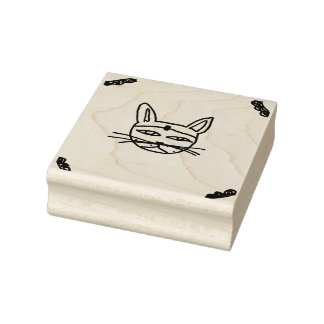 Gothic cat ink rubberstempel