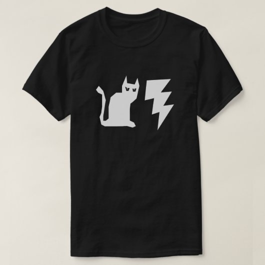 GOTHIC CAT LIGHTNING SHIRT (Design voorkant)