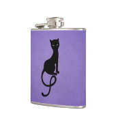 Gothic Cat Lover Evil Kat Paars Heupfles (Links)