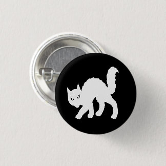 GOTHIC CAT PIN RONDE BUTTON 3,2 CM