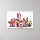 Gothic Cathedral Canvas Afdruk (Voorkant)