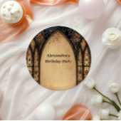 Gothic Cathedral Midnight Birthday Papieren Bordje