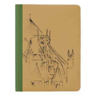 Gothic Cathedral Sepia en Green Extra Groot Moleskine Notitieboekje