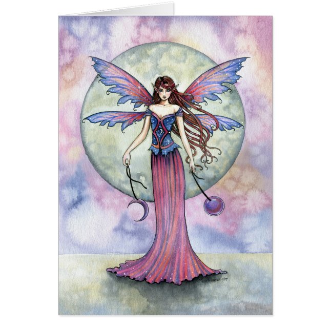 Gothic Celestial Fairy Kaart beroemd gemaakt door  (Voorkant)