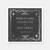 Gothic Celestial Fantasy Ivy Wedding Servet (Voorkant)