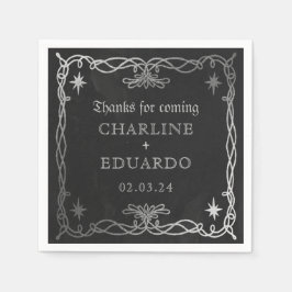 Gothic Celestial Fantasy Ivy Wedding Servet