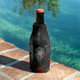 Gothic Cemetery Roos Garden met rood en zwart Flesjeskoeler