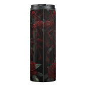 Gothic Cemetery Roos Garden met rood en zwart Thermosbeker (Achterkant)