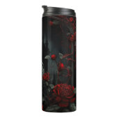 Gothic Cemetery Roos Garden met rood en zwart Thermosbeker (Geroteerd rechts)