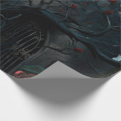 Gothic Cemetery Rose Garden Cadeaupapier (Hoek)